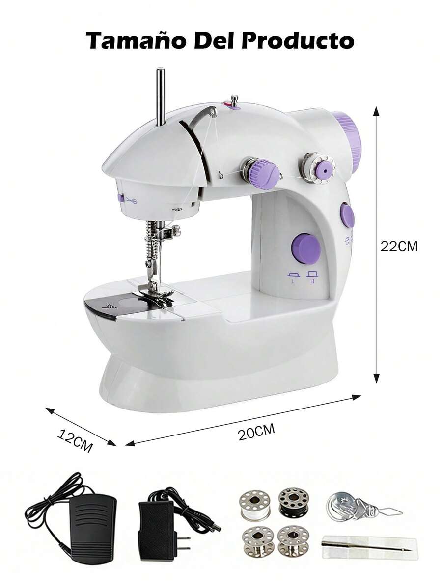 Maquina De Coser Portatil Electrica Mas Kit Costura Y Pedal