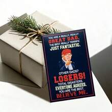 Fathers Day Card For Dad, Husband Dad Gift I For Fathers Day, Birthday Christmas Funny Humor Greeting Cards With Heartt Ma From Daughter, Son,,Wife Premium Quality Keepsake For Men - 海軍 - 查看 5