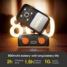 Đèn flash cầm tay XJ-98 800mAh tương thích với OSMO Pocket 3, đèn quay phim selfie mini có thể sạc lại. - Một cỡ - Xem 4