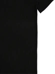 Women's Soft Pure Cotton T-Shirt, Round Neck, Soft, Lightweight, Breathable, Casual, Summer, For Everyday Wear, Elegant Blouses For Women. - 黑色 - 查看 4