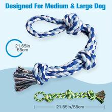 1pc Durable Chew Resistant Tug Of War Dog Rope, Extra Long Heavy Duty Suitable For Medium & Large Dogs - Multicolor - View 6