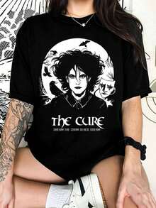 The Cure Goth Rock Graphic T-Shirt, T-Shirt For Fans Of The Band - Black - View 6