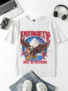 Funny T-Shirt, Women's Basic T-Shirts, Oversized T-Shirts, Printed T-Shirts, Women's Cotton T-Shirts, Women's Casual Pure Cotton T-Shirt, 250th Anniversary, Simple And Attractive Print, Short Sleeve Crew Neck T-Shirt, Fun Summer Urban Style, Surprise Gift For Family And Friends. Z7DJ - 白色 - 查看 9