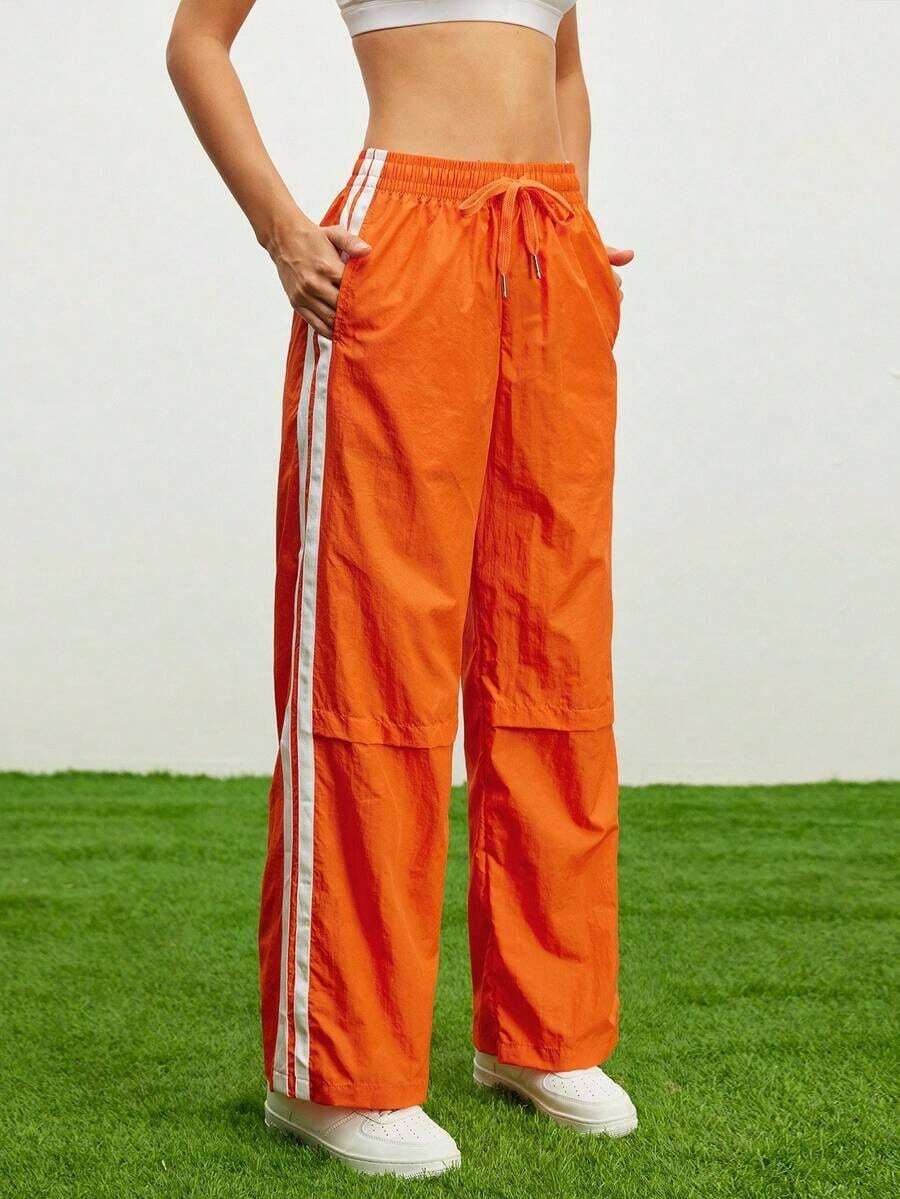 Pantalones deportivos de moda para mujer, aptos para el verano - Naranja - Ver 1