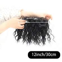 Synthetic Fiber Material Elastic Hair Band, Short Curly Ponytail Wig. Easy To Wear, Suitable For Occasions Such As Dates. - Multicolor - View 3