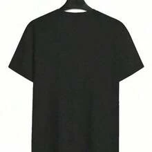 Women's Black Cat Print T-Shirt For Everyday And Weekend Wear, Y2K, HarAJsuku, Short Sleeves, Fun Fashion, Round Neck, Regular Fit, Loose And Comfortable - 黑色 - 查看 2