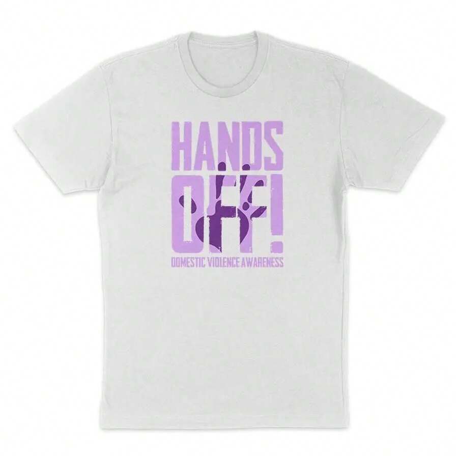 Unisex Hands Off T-Shirt - White - View 1