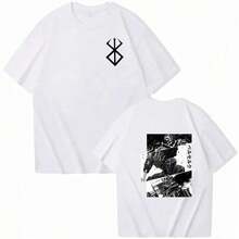 New Arrival Men's Clothing Men's T-Shirt Graphic Print T-Shirts Men's Clothing Anime Print - 白色 - 查看 5