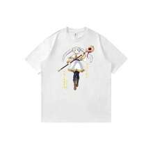 Camiseta unisex ligera de manga corta con estampado de personajes de anime clásico de Sousou-No-Frieren - Blanco - Ver 1