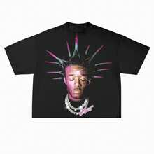 Lil Uzi Inspired Vintage Graphic T-Shirt, Thick Cotton, 90s Hip Hop Style, Oversized Fit, 100% American Cotton - SZNI Clothing - 白色 - 查看 1