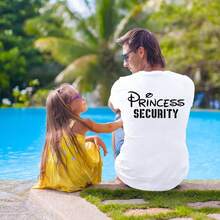 Camiseta de la Brigada de  de Princesas para Hombre, Camiseta del Reino Mágico, para Fiesta de Cumpleaños de Papá, Viajes Familiares, Camiseta con Estampado de Verano FQTL - Blanco - Ver 6