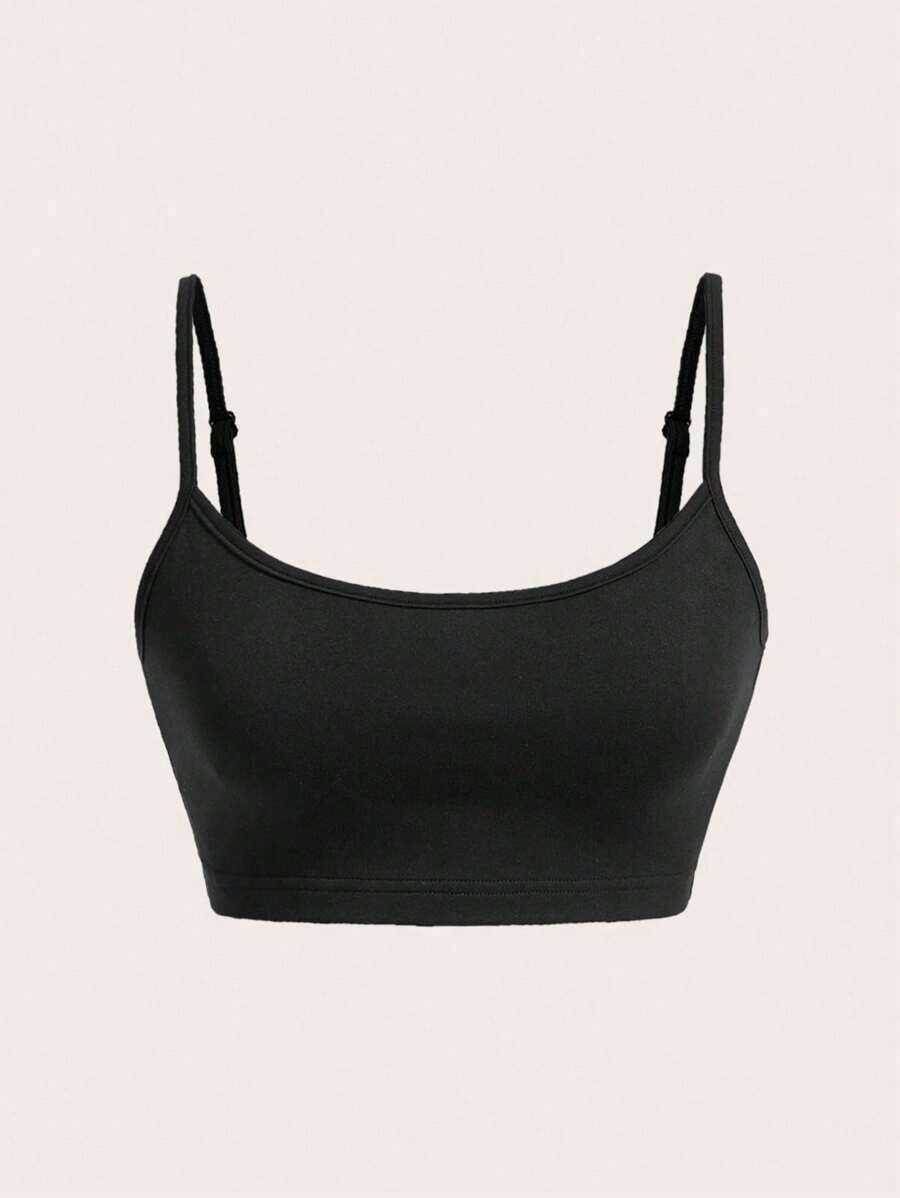 1 pieza Camiseta sin mangas casual y sexy color burdeos para mujer, adecuado para el verano - Negro - Ver 1