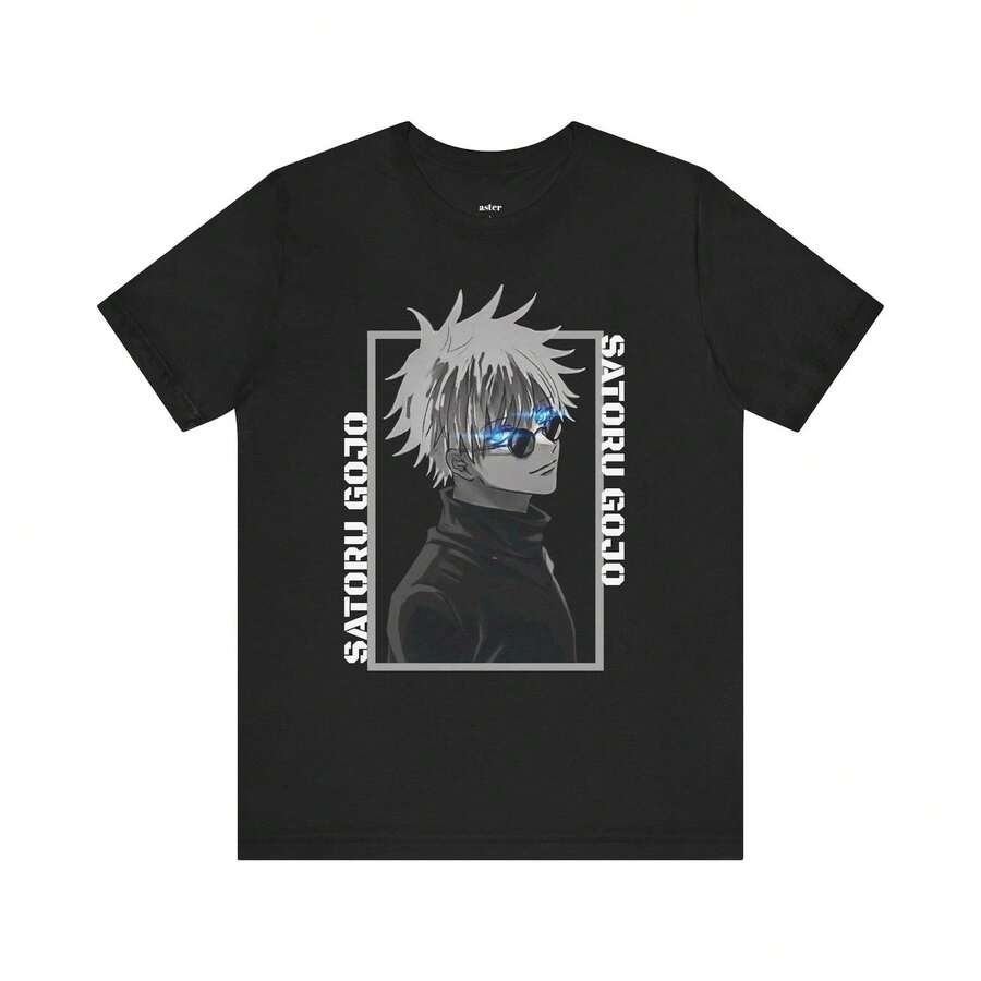 Camiseta S1atoru Gojo220g Cla-ssic Cotton T-Shirt - UniS-ex - The Shirt You A-lways NeededSuitable for all people, whether woM-en or M-enhigh-quality durable fabric suitable for all seans,ft to the touch but built to lastBreathabletops woM.en fall outfiT.S for woM.en vaC.Ation outfiT.S woM.en Easter, St. Patrick's Day costume - Negro - Ver 1