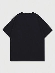 Men's Short Sleeve Crew Neck T-Shirt With English Slogan Graphic Print, Minimalist And  Summer Style By FRACTYR | Basic, Casual Street Style, Gift For Boyfriend/Husband - 粉色 - 查看 5