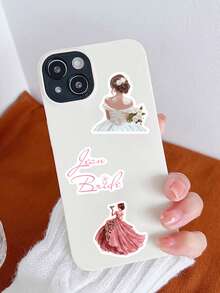 SCXXBSW 50PCS Wedding Season Aesthetic Stickers, Suitable For Decorating Handbooks, Diaries, Water Cups, Waterproof Stickers - Multicolor - View 9