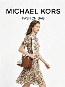 Michael Kors Mirella 女士小号斜挎包，带可拆卸迷你卡包，女士手提包/手拿包 - 棕色 - 查看 6