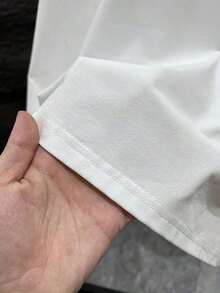 Camiseta de manga corta con cuello redondo y estampado de moda para hombre GRDR, diseño exquisito, esencial para el verano, fácil de combinar, resalta tu estilo. - Blanco - Ver 10
