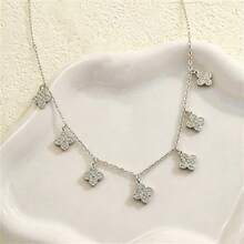 1 chiếc dây chuyền mạ vàng 18k, kiểu dáng đa năng, phù hợp cho các buổi hẹn hò, tụ họp, làm quà tặng và đeo hàng ngày. - Vàng - Xem 2