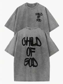 Camiseta de mujer a la moda tela gruesa 100% lavada estilo vintage unisex cuello redondo manga corta corte holgado adecuada para viajes fiestas y eventos tela duradera ideal para combinar crear looks únicos regalo imprescindible blusas para mujer camiseta de mujer nacional envio - VT-Gris - Ver 8