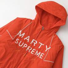 Nahmias X Marty Supreme A24 Classic Warm Up Jacket | Premium Brushed Cotton Twill | Archival Collab Silhouette | Quiet Luxury Streetwear Essential | Elevated Warm-Up Staple - Màu Cam san hô - Xem 3