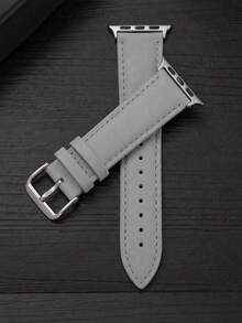 1件經典灰色商務智慧手錶錶帶，優雅簡約，相容 38mm 40mm 41mm 42mm 44mm 45mm 46mm 49mm Series Ultra 11 10 9 8 7 SE3 6 5 4 3 2 1，時尚智慧手錶錶帶，手錶配件 - 灰色 - 查看 2