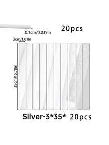 10/20/30PCS Long Strip Waistline, Mirror Tile Wall Sticker (Non-Glass) Removable Long Acrylic Frameless Mirror Panel, Acrylic Mirror Waistline Suitable For Home Living Room Bedroom DIY Decoration - Long Strip - View 10