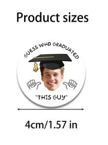 Stiker Foto Bulat yang Dapat Disesuaikan, Label Hadiah Pesta yang Dipersonalisasi, Dapat Dicetak dengan Foto, Dekorasi Perayaan yang Lucu dan Cantik, Cocok untuk Kotak Kue, Undangan, Album Foto, Hadiah Unik untuk Musim Wisuda, Ulang Tahun Pernikahan dan Acara Liburan, Suvenir Stiker Gambar yang Dapat Disesuaikan. - Gaya E - View 2