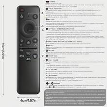 BN59-01432A Voice Remote Control For 2019-2025 Crystal QLED OLED NEO UHD Smart TVs - Black - View 3