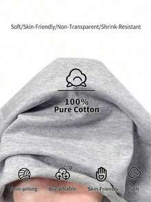 100% Cotton, Perfectly Imperfect, Women's White Crew Neck T-Shirt With Simple Letter Print For Summer, Comfortable And Breathable Cotton Fabric, Versatile Casual Style, Fashionable T-Shirt, Beautiful T-Shirt, Gift For Brothers, Gift For Sisters, Gift For Mom, Mother's Day Gift, Casual Fashion T-Shirt For Dates. - 淺灰色 - 查看 6