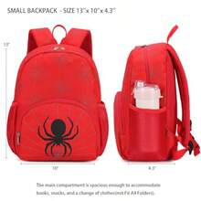 Linda mochila para niños pequeños, mini bolsa de viaje de unicornio para bebé niña - Rojo - Ver 3