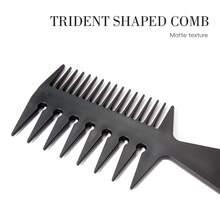 MASTERLEE 2pcs Textured Styling Brush Set, Multi-Functional Pomade 3-Prong Styling Hair Brush, Korean Curly Hair Styling Product, Unisex Hair Styling Accessory 2-Piece Set, Brush To Create Hair Texture, Suitable For All Hair Types, Great For Achieving Soft Korean Voluminous Effect, Fluffy Bangs - Black - View 6