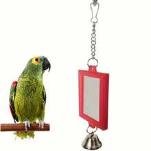 Assorted Color Parrot Toy Square Double-Sided Mirror, Designed For Bird Cage Decor, Random Color Shipped - Multicolor - View 6