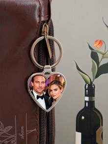 Llaveros personalizados con foto de pareja, llaveros de cerveza personalizados, regalos de agradecimiento personalizados, llaveros con foto personalizables, sets de regalos para novias. - Estilo B - Ver 5