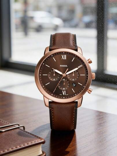  FOSSIL Women's Elegant Quartz Watch, 5ATM Waterproof Stainless Steel Band, Minimalist Slim Design For Business Casual Daily Wear FS6026