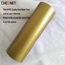 1pc Cheonet Permanent Adhesive Vinyl Matte/Glossy Colored Vinyl Sticker, Suitable For Party Decoration DIY - Red - View 12