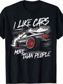 Prefiero los coches, camisetas divertidas para fanáticos de los coches, camisetas para entusiastas de los coches, blusas para mujer, camisas de mujer, tops de mujer, tops, ropa de mujer. - Negro - Ver 2