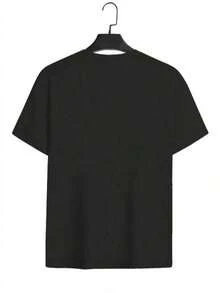Camisetas Casuales Unisex Premium Bonitas 313 Detroit Urban Print Camiseta de Manga Corta de Algodón para Hombre 190gsm - Negro 7 - Ver 2