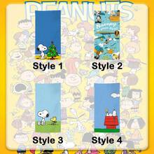 Khăn tắm biển Snoopy bán chạy nhất, chất liệu sợi siêu mịn, khăn tắm biển hoạt hình cho trẻ em, khăn thấm hút tốt cho mùa hè bên bờ biển. - hình chữ nhật - Xem 11
