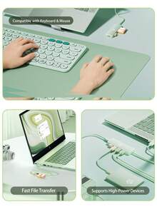 HP 四合一扩展坞 DHC-CT100D，USB-A 2.0，绿色，一分四，4 个 USB 2.0 接口，1 个 Type-C 接口，高效文件传输，便携式多功能扩展坞，即插即用 - 查看 9