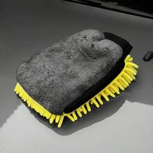 3 Sets Or Single Piece Optional, Chenille Car Wash Gloves With Microfiber Towels, Fine Stitched & Highly Absorbent. Designed For Professional Auto Care, Practical For Daily Cleaning. - Mixed Colors [random Shipment] - View 4