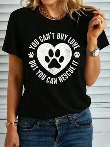 Puedes Rescatarlo Camiseta de Rescate de Animales de Compañía - Negro - Ver 6