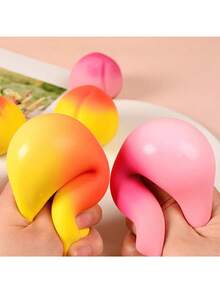 1pc Đồ chơi giảm căng thẳng hình quả đào - Một quả bóng bóp hình quả đào chân thực có thể bóp được. Đồ chơi giảm căng thẳng mềm và linh hoạt, hoàn hảo làm quà tặng giảm căng thẳng cho người lớn, đồ chơi giảm căng thẳng hàng ngày, đồ chơi cảm giác, đồ chơi bóp, đồ chơi đàn hồi để bàn và đồ chơi trò chơi tiệc. Thích hợp làm quà tặng hoặc quà tặng tiệc. - Nhiều màu - Xem 5