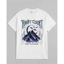 Camiseta Básica Mexicana 2026 Velaris The Night Court Acotar de Doble Cara y Comodidad, Camiseta Velaris The Night Court, Court Of Dreams, Camiseta Inner Circle Acotar - Camisetas Unisex de Verano, Casuales, Vintage, de Algodón Estampado para Parejas, Genial, Nuevo Lanzamiento - Blanco - Ver 4
