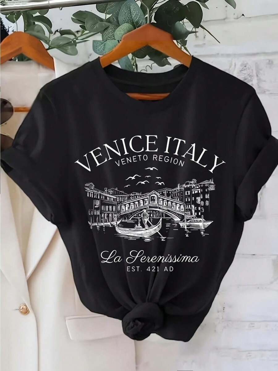 Women T-Shirts - Black - View 1
