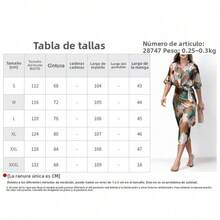 Vestido estampado primavera 2026, ajustado con cordón, estilo casual elegante - Multicolor - Ver 5