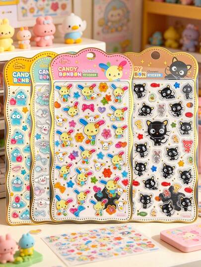 Hình dán mèo kẹo chảy 3D/tự làm Kawaii, hình dán 3D dễ thương, bền, keo dính chắc và chống thấm nước, với hình ảnh các nhân vật hoạt hình Nhật Bản sống động. Được làm từ chất liệu chắc chắn với các lớp rõ nét, tràn đầy sức sống. Có thể dùng để trang trí máy tính xách tay, cốc, sổ tay, nhật ký, tủ lạnh, album ảnh và ốp điện thoại.