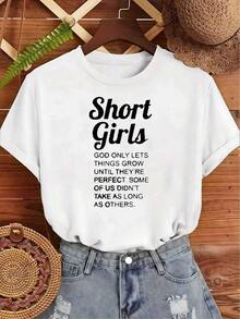 Camiseta de Verano Fashion Wo| Impresión de patrón de paso corto inspirador, telura 180Gtpure, blanco y negro, estilo regular, cómodo y elástico, manga corta, estilo casual para uso diario, vies y verano casual - Blanco - Ver 10