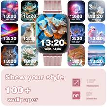 New 1.83 Inch Full Touch HD Fashion Smart Watch With (Dial, Answer) Wireless Call Function, Massive Watch Faces, Exercise Monitoring, Message Reminder View, Multiple App Reminders, Suitable For Android And IOS Phones, A Perfect Gift For Men And Women - Double Strap - View 7