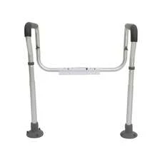 VEVOR Toilet Safety Rail, Bathroom Toilet Seat Frame, Adjustable Width & Height Fit Most Toilets, Supports 136 Kg, Toilet Handles Grab Bars With Padded Armrests For Handicap, Disabled, Seniors - 2-Leg - 查看 8