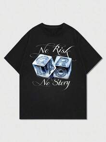 Men's Short Sleeve Crew Neck T-Shirt With English Slogan Graphic Print, Minimalist And  Summer Style By FRACTYR | Basic, Casual Street Style, Gift For Boyfriend/Husband - 粉色 - 查看 4